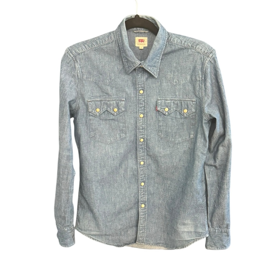 Levi's 1955 Sawtooth Japanese Selvedge Slim Fit Denim Shirt - Picture 2 of 8
